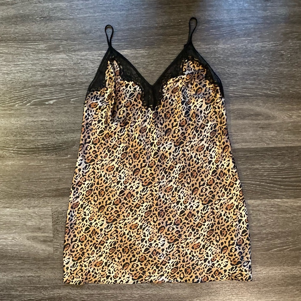Vintage Victoria’s Secret Cheetah Print Lingerie Dress (Size Large)